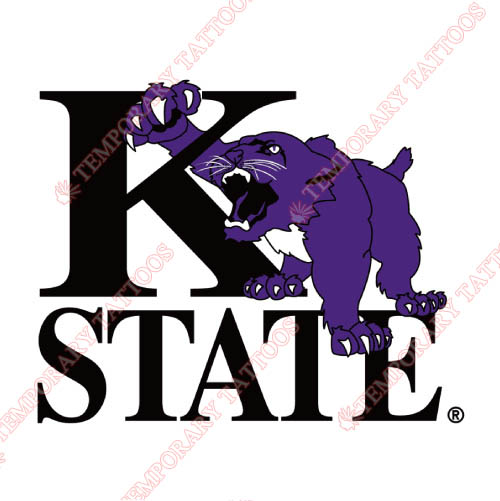 Kansas State Wildcats Customize Temporary Tattoos Stickers NO.4719